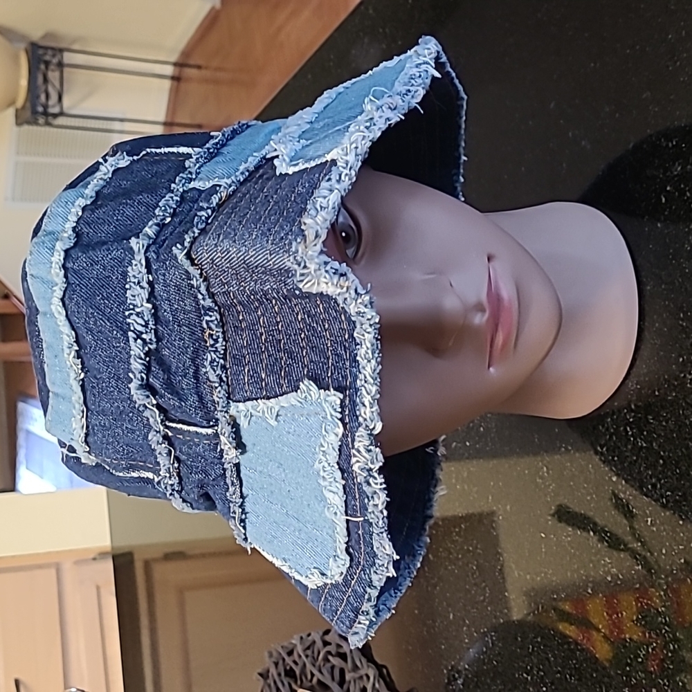 Ripped Unisex Denim Bucket Hat